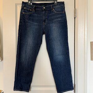 GAP Dark Wash Girlfriend Mid Rise Jeans Size 30 / 10 R
